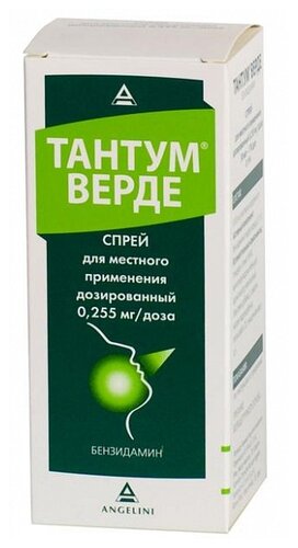 Тантум верде фл.(спрей доз.) 0,255мг/доза 176доз 30мл