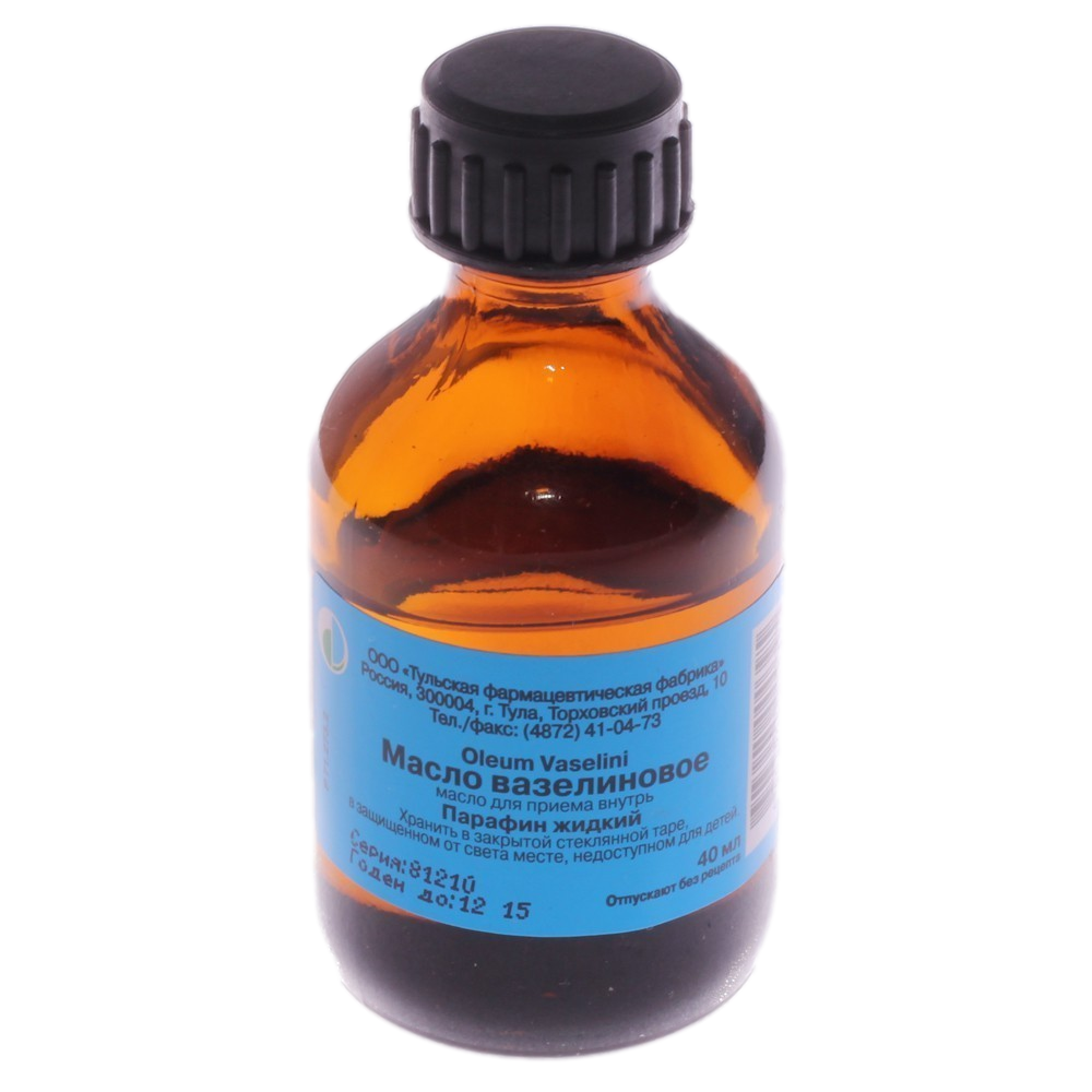 Вазелиновое масло фл.(масло д/приема внутрь) 40мл