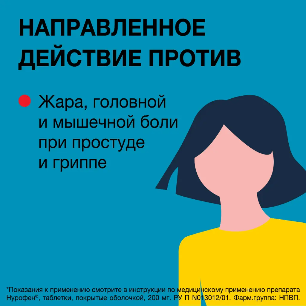 Нурофен таб. п/об. 200мг №20 (пач. карт.) картинка № 3