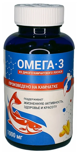 SALMONIСA Омега-3 из дикого камчатского лосося капс. 1000мг №160