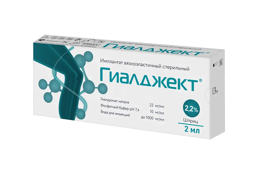 Имплантат Гиалджект 2,2% 2мл вязкоэласт. стер. (шприц)