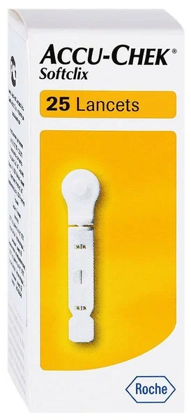 Ланцет Акку-Чек Софткликс (Accu-Chek Softclix) стер. №25