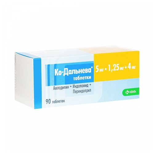 Ко-Дальнева таб. 5мг + 1,25мг + 4мг №90