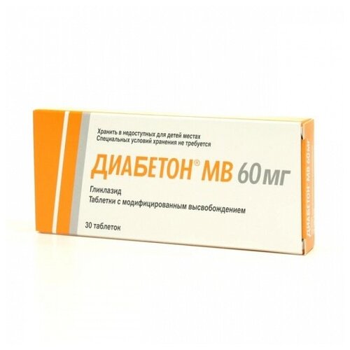 Диабетон МВ таб. модиф. высв. 60мг №30