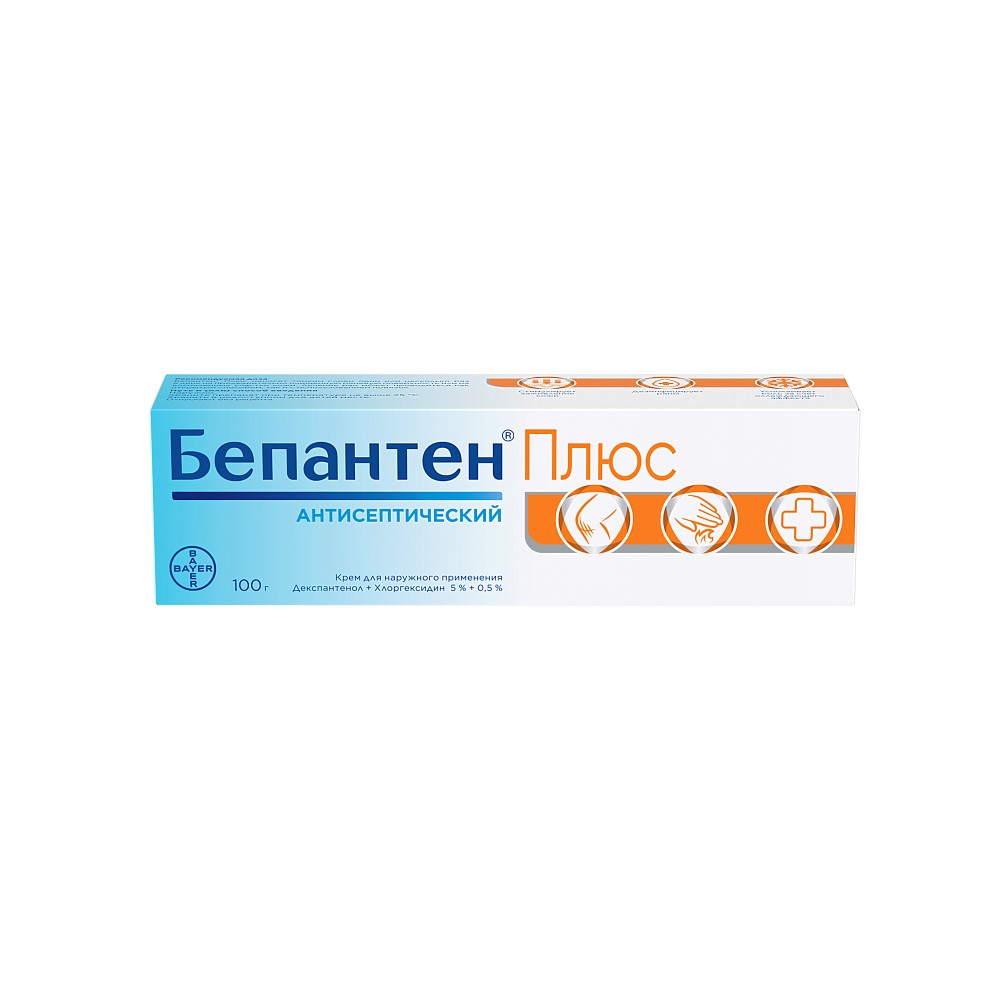 Бепантен плюс туба(крем д/наружн. прим.) 5% 100г картинка № 2