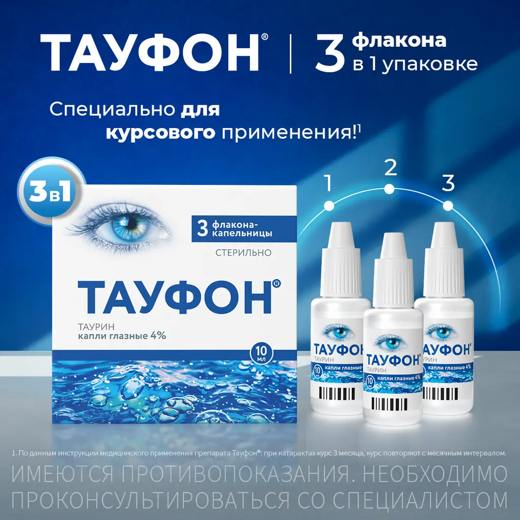 Тауфон фл.-кап.(капли глазн.) 4% 10мл №1 картинка № 10