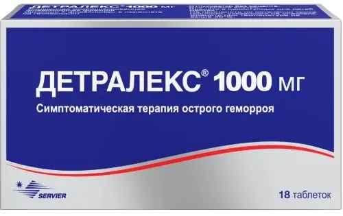 Детралекс таб. п/пл. об. 1г №18