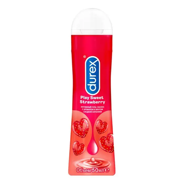 Гель-смазка Дюрекс (DUREX) Play Sweet Strawberry с ароматом клубники 50мл