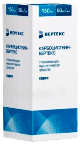 Карбоцистеин-Вертекс фл.(сироп) 20мг/мл 150мл