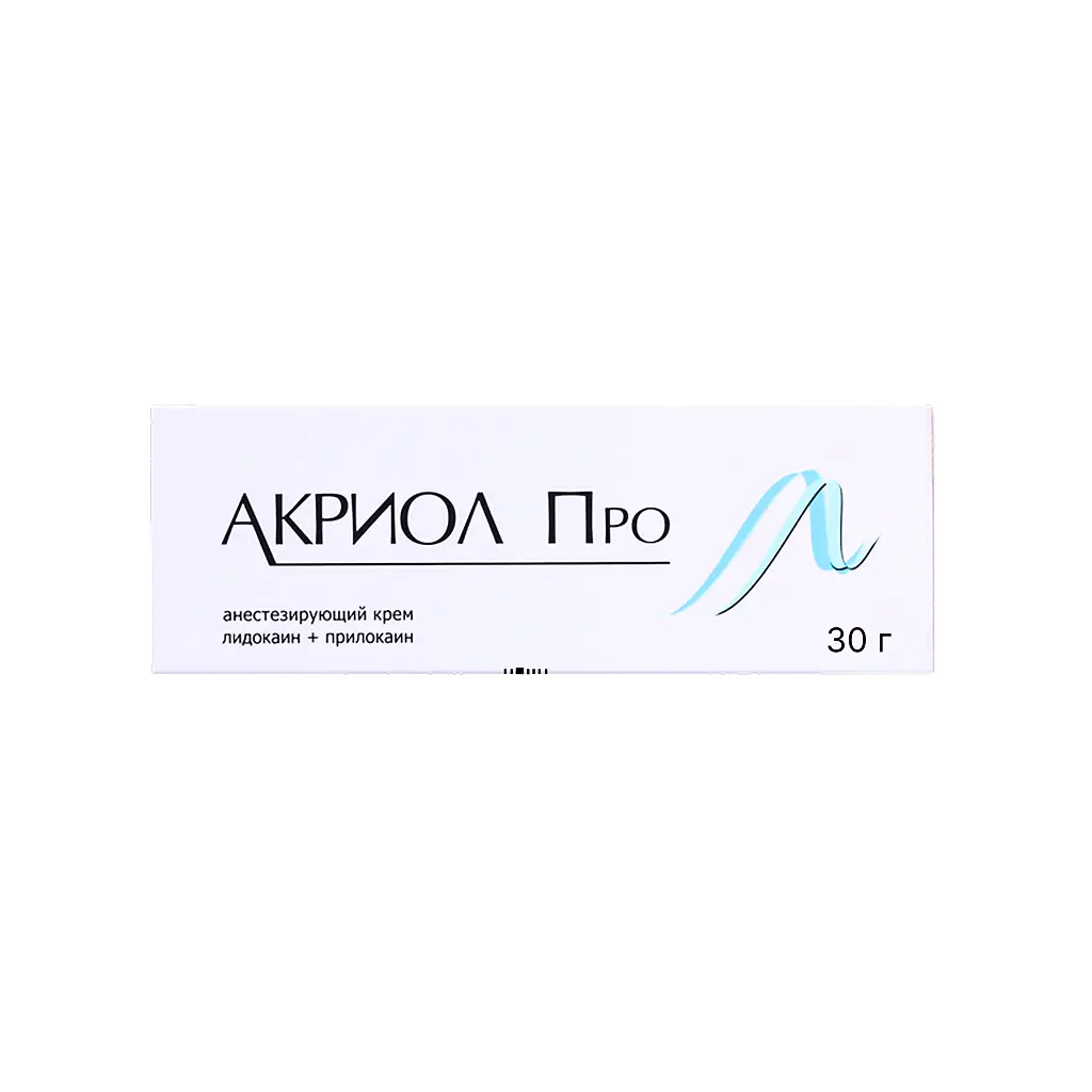 Акриол Про туба(крем д/местн. и наружн. прим.) 2,5%+2,5% 30г №1 картинка № 3