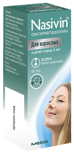 Називин фл.-кап.(капли наз.) 0,05% 10мл