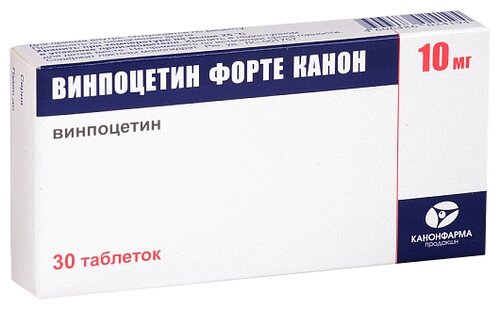 Винпоцетин форте Канон таб. 10мг №30