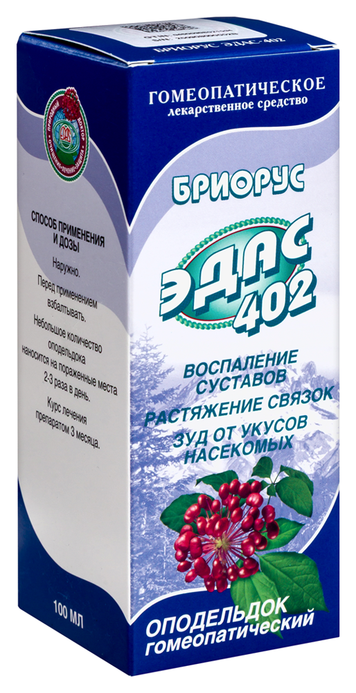 Эдас-402 (Бриорус-Эдас) фл.(оподельдок) 100мл картинка № 2