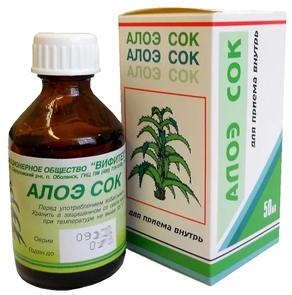 Алоэ сок фл.(жидк.) 50г