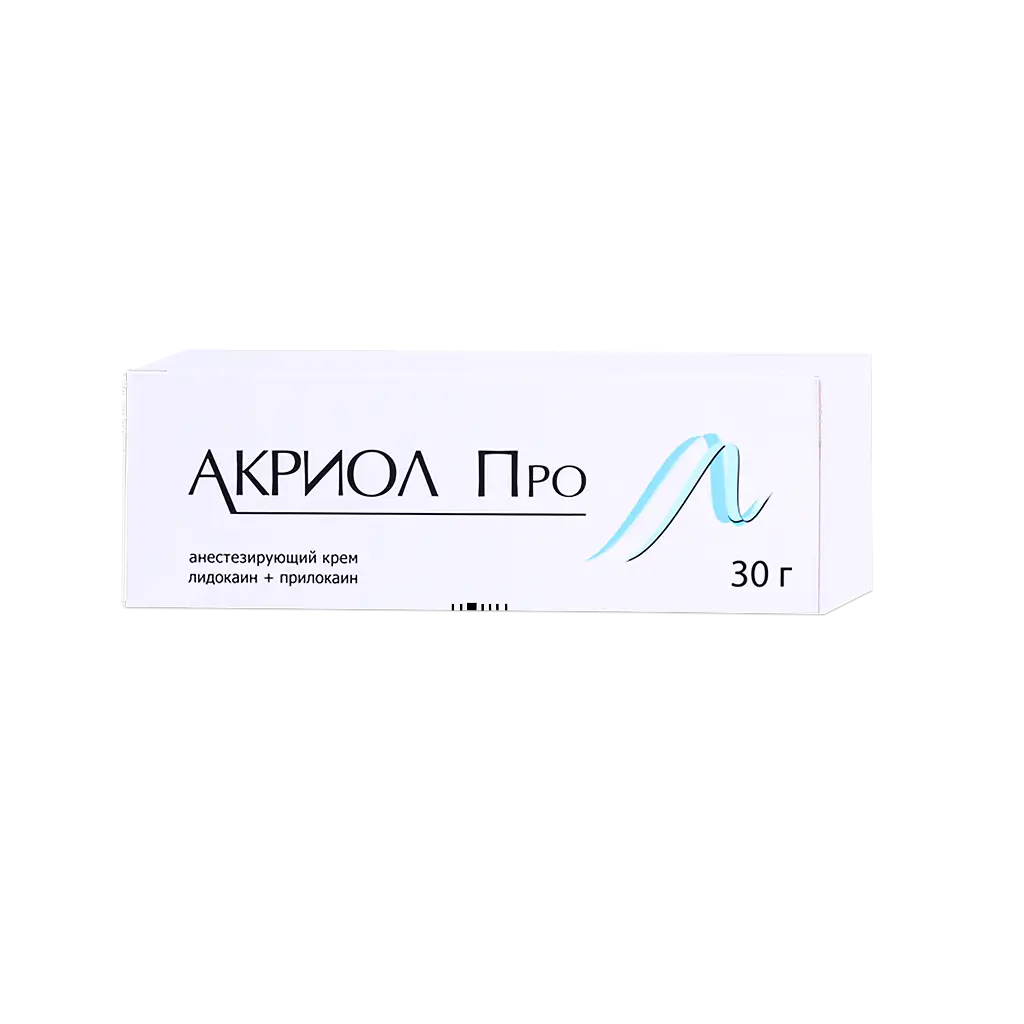 Акриол Про туба(крем д/местн. и наружн. прим.) 2,5%+2,5% 30г №1 картинка № 5