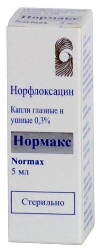 Нормакс фл.-кап.(капли глазн./ушн.) 0,3% 5мл