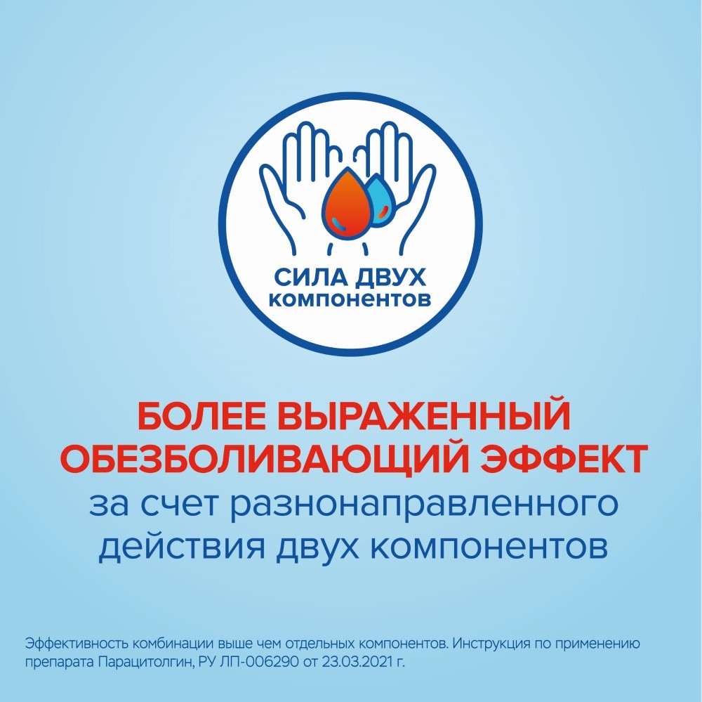 Парацитолгин таб. п/пл. об. 400мг+325мг №10 картинка № 4