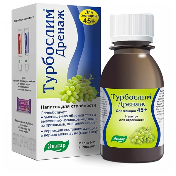 Турбослим дренаж для женщин 45+ фл.(конц. напитка) 100мл