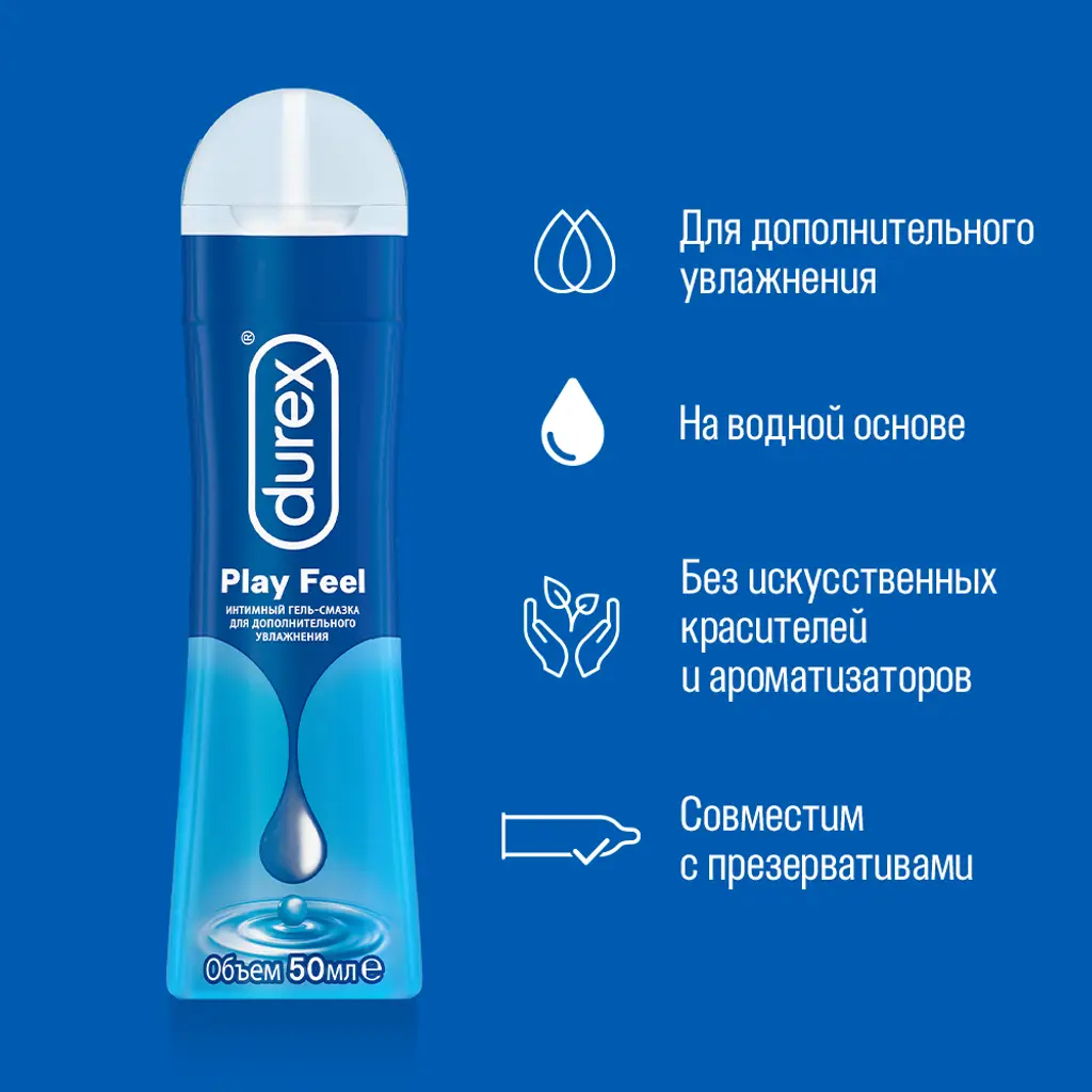 Гель-смазка Дюрекс (DUREX) Play Feel д/повыш.чувств. 50мл картинка № 3