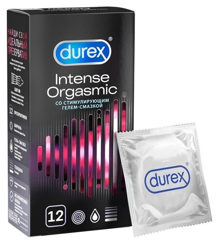 Презерватив DUREX INTENSE ORGASMIC (рельефные) №12