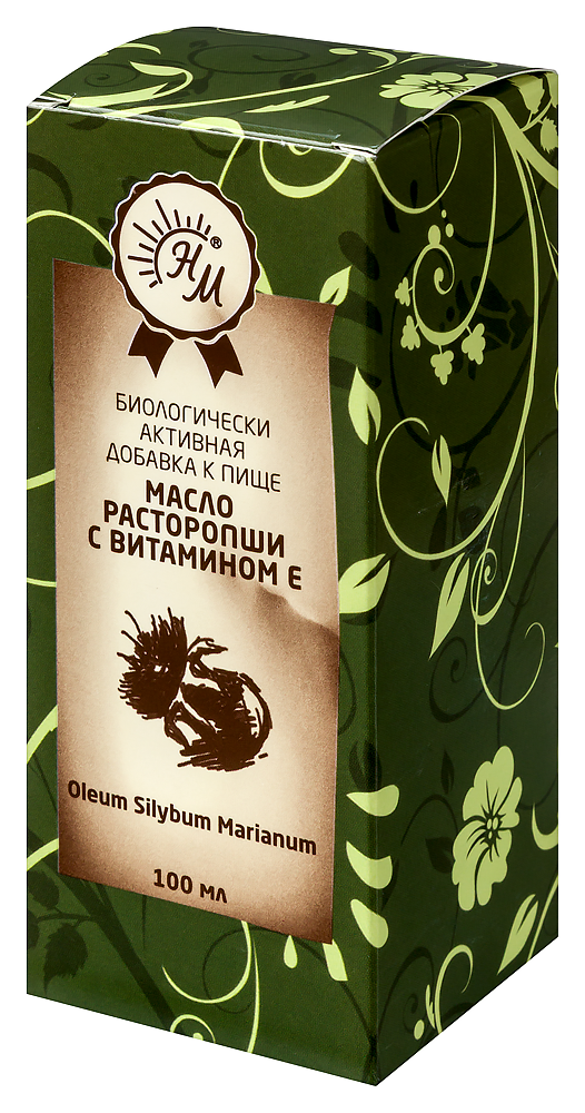 Масло пищевое Расторопши с Витамином E 100мл картинка № 3