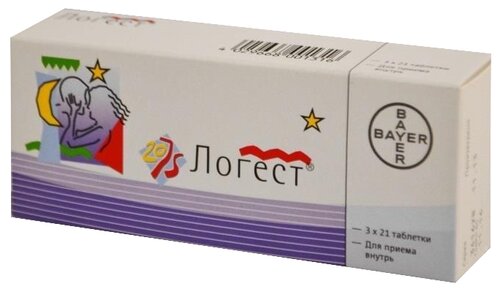 Логест таб. п/об. 20мкг + 75мкг №63