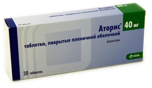 Аторис таб. п/пл. об. 40мг №30