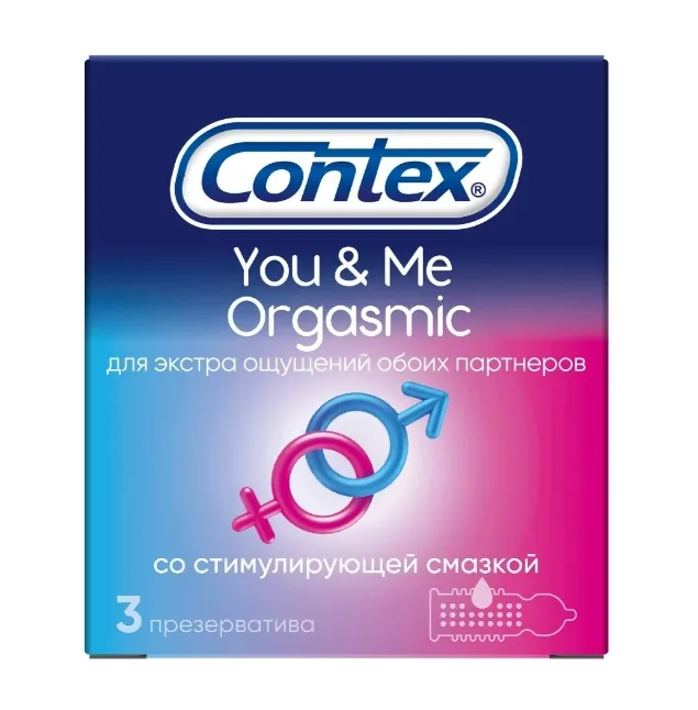 Презерватив Контекс (CONTEX) №3 You&Me Orgasmic