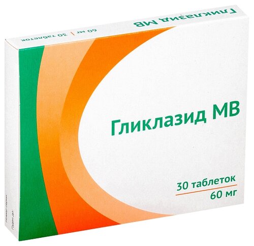 Гликлазид МВ таб. модиф. высв. 60мг №30