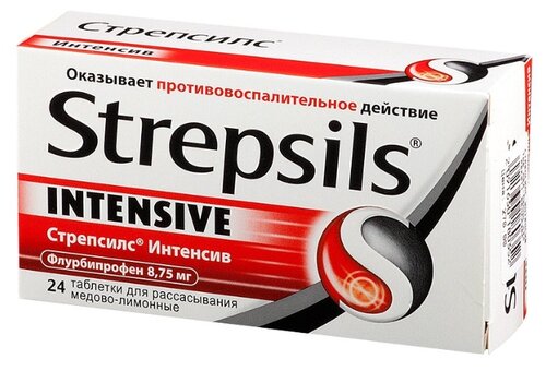Стрепсилс Интенсив таб. д/рассас. №24 (мед и лимон)