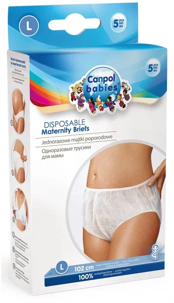 Трусы CANPOL BABIES одноразовые д/мамы разм. L №5 (арт. 240624038 9/599)