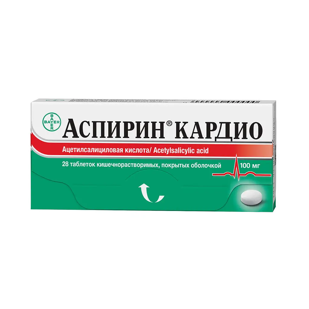 Аспирин Кардио таб. кишечнораств. п/об. 100мг №28 картинка № 2