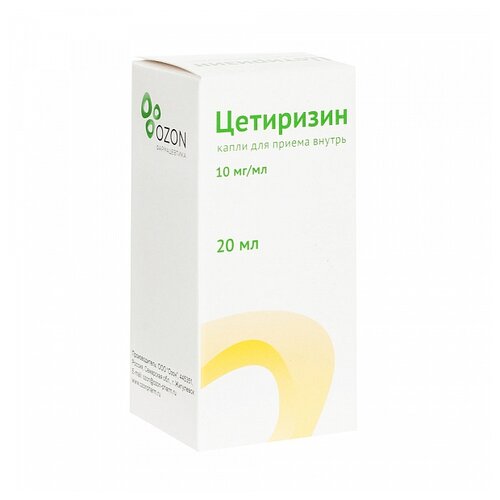 Цетиризин Реневал фл.(капли д/приема внутрь) 10мг/мл 10мл