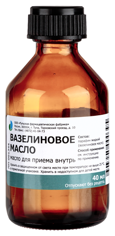 Вазелиновое масло фл.(масло д/приема внутрь) 40мл