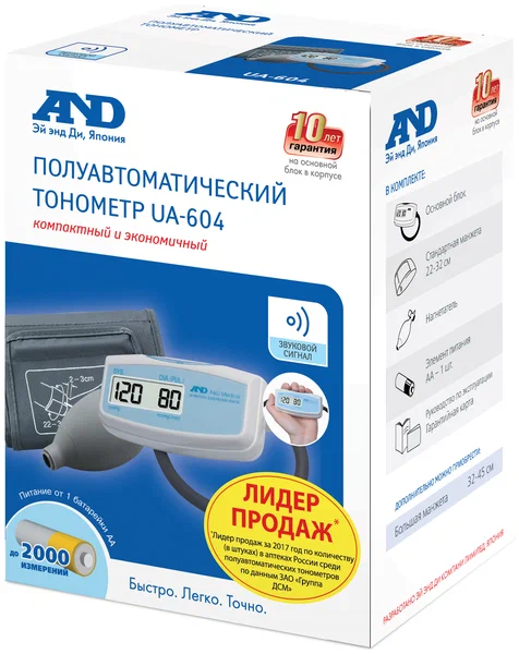 Тонометр AND UA-604 (п/автомат.)