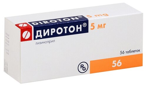 Диротон таб. 5мг №56