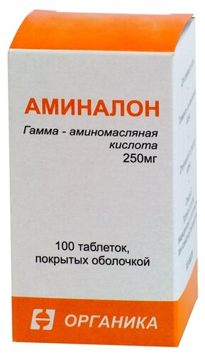 Аминалон таб. п/пл. об. 250мг №100