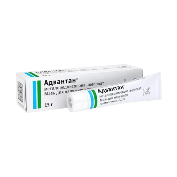 Адвантан туба(мазь д/наружн. прим. жирная) 0,1% 15г №1 картинка № 2