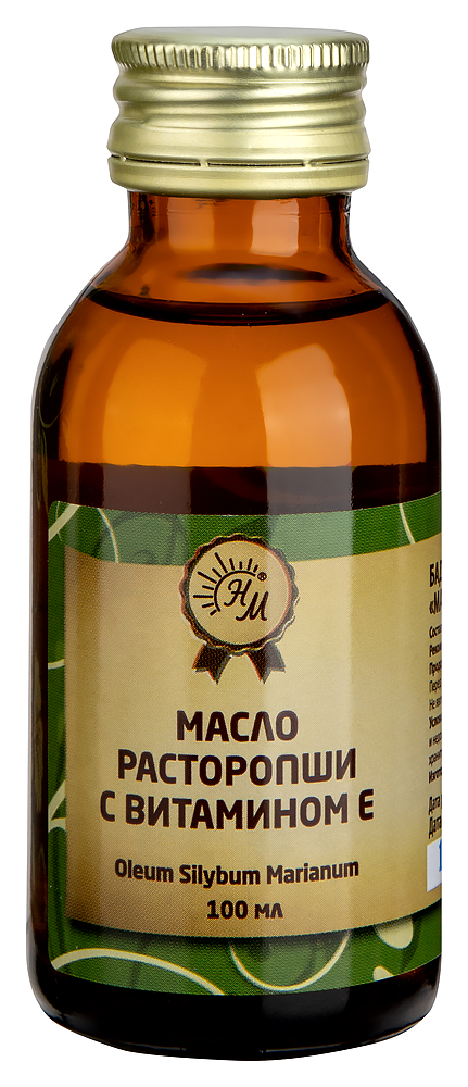 Масло пищевое Расторопши с Витамином E 100мл картинка № 6