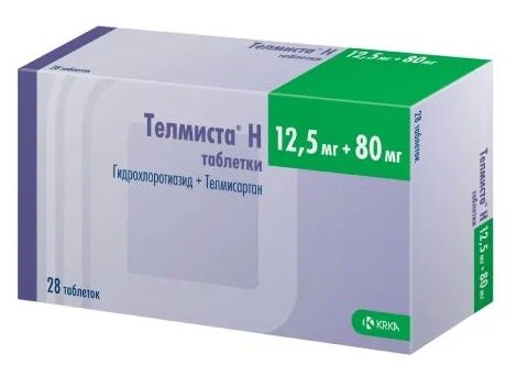 Телмиста Н таб. 12,5мг+80мг №28
