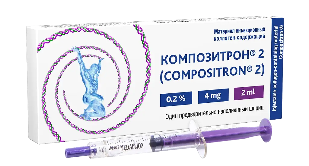 Композитрон 2 шприц.(материал инъекц. коллаген-содержащий) 2мл №1
