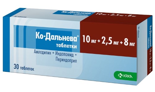 Ко-Дальнева таб. 10мг + 2,5мг + 8мг №30 картинка № 2