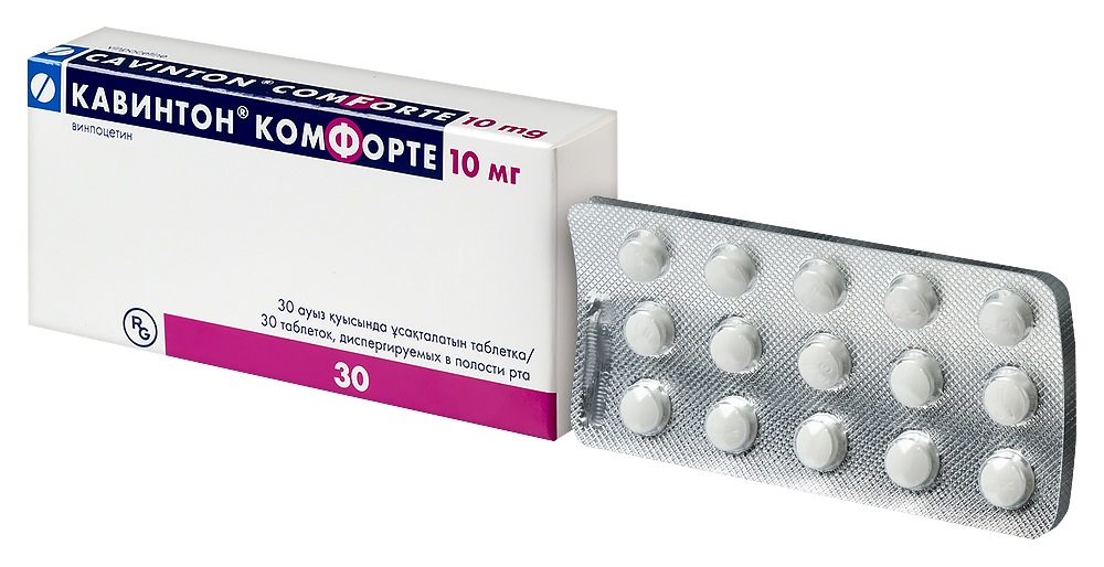 Кавинтон Комфорте таб. дисперг. в полости рта 10мг №30 картинка № 3
