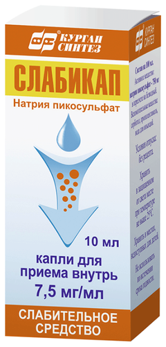 Слабикап фл.-кап.(капли орал.) 7,5мг/мл 10мл