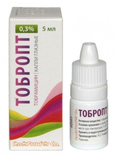 Тобропт фл.-кап.(капли глазн.) 0,3% 5мл