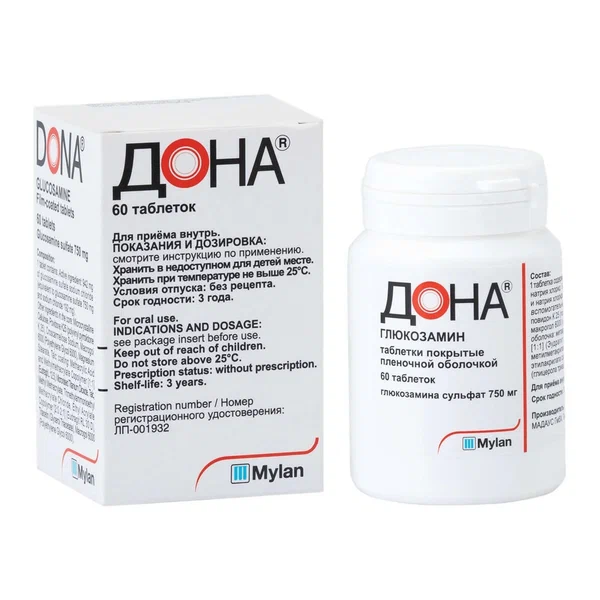 Дона таб. п/пл. об. 750мг №60