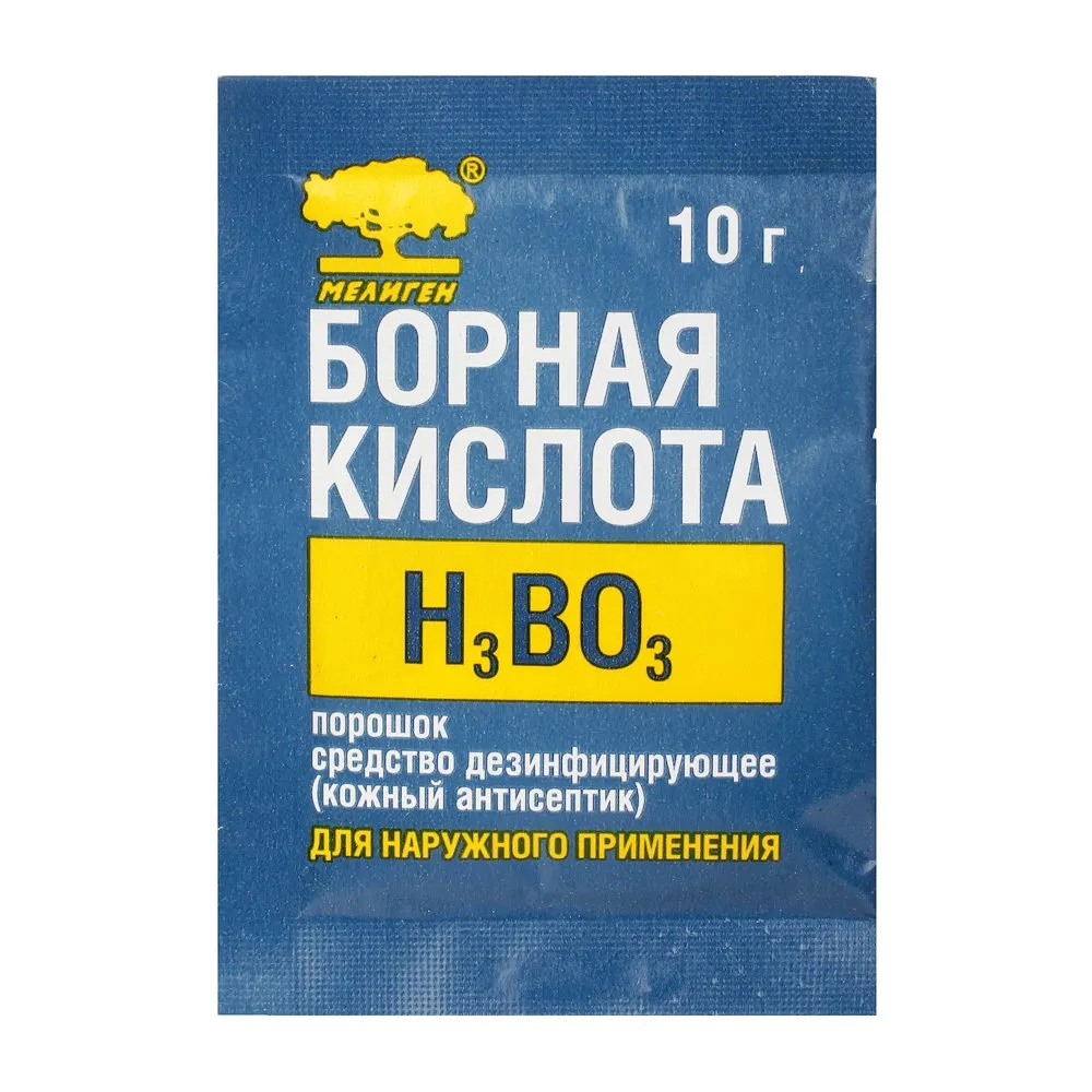 Борная кислота пор. 10г (д/ухода за оптикой)