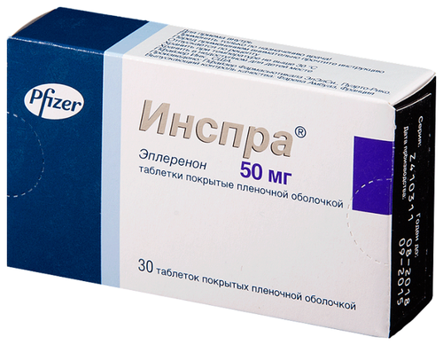Инспра таб. п/пл. об. 50мг №30
