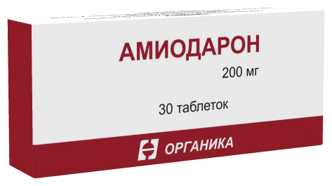 Амиодарон таб. 200мг №30 уп.конт.яч