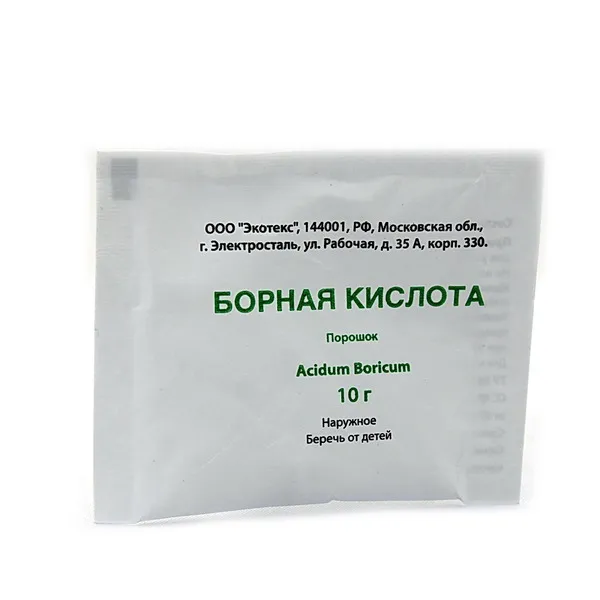 Борная кислота пор. 10г (д/ухода за оптикой)